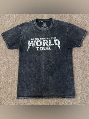 Walt Disney World EPCOT Spaceship Earth Drink Around The World Tour T-shirt